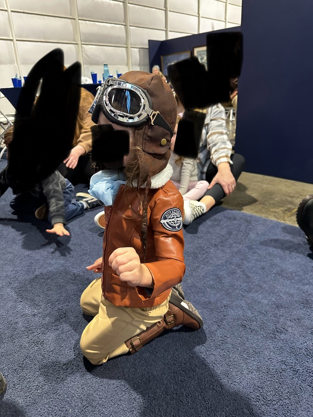 Amelia Earhart Girls' Brown Faux-Leather Jacket - Historical Pilot Style